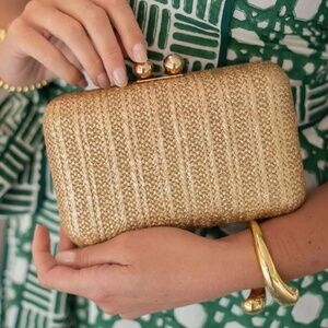 Lisi Lerch Gold Mimi Clutch